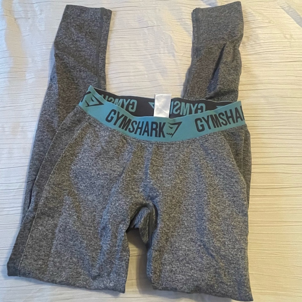 Gymshark gray blue high waisted leggings size medium